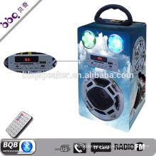 Newset Flashing LED speaker Bluetooth usb card portable colorful active pa speaker